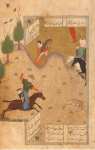 Bahram Gur Hunting Accompanied by Fitneh - Hermitage